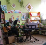 Патриотический концерт в библиотеке Черемшанки